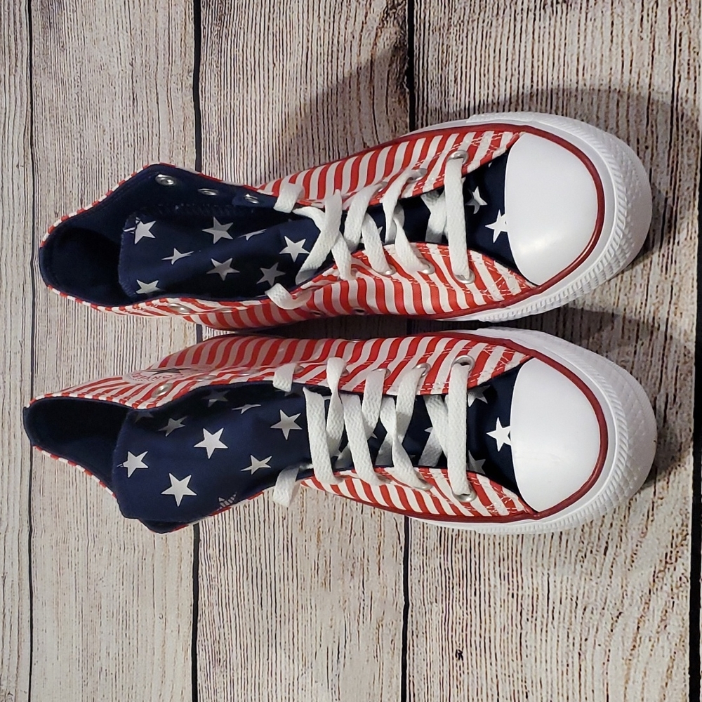 Converse 170813f Usa stars red stripes size8.5 Sneakers - Picture 4 of 8